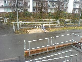 Cycle parking at a station